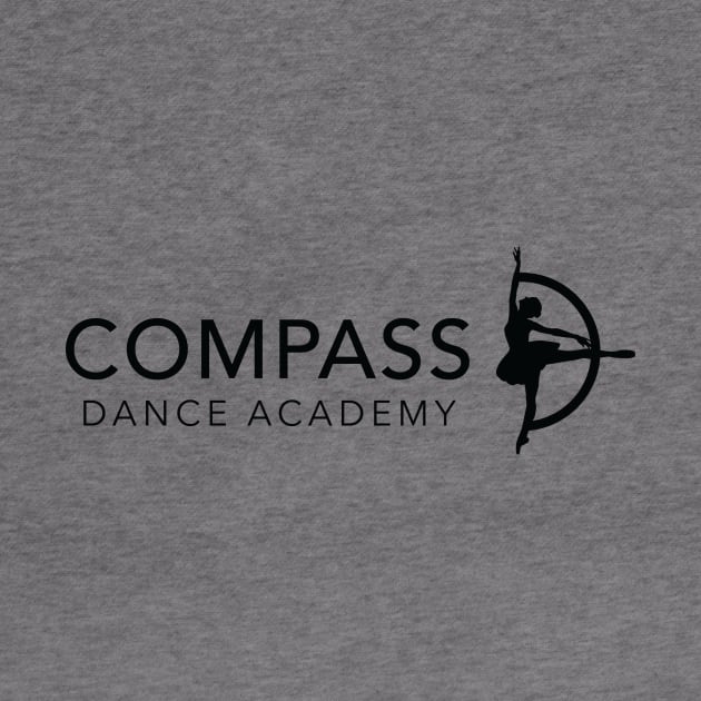 Black and White Logo by Compass Dance Academy